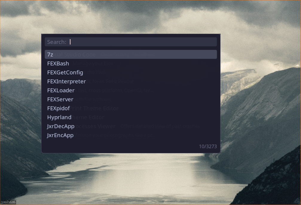 garlaunch launcher - window switcher mode