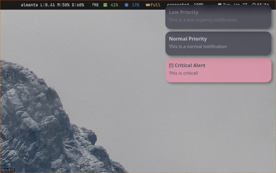 garnotify action buttons