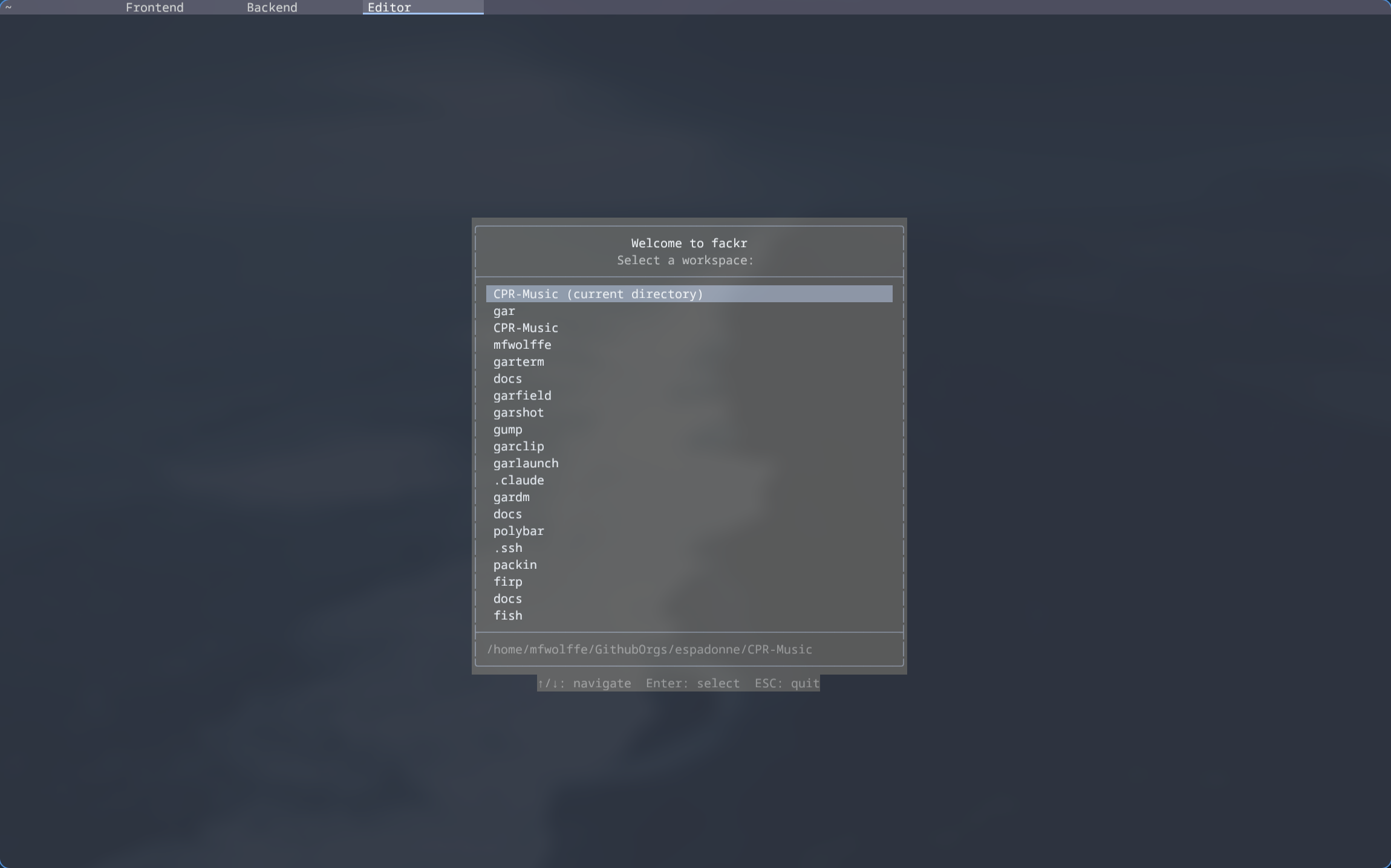 garterm terminal - color themes