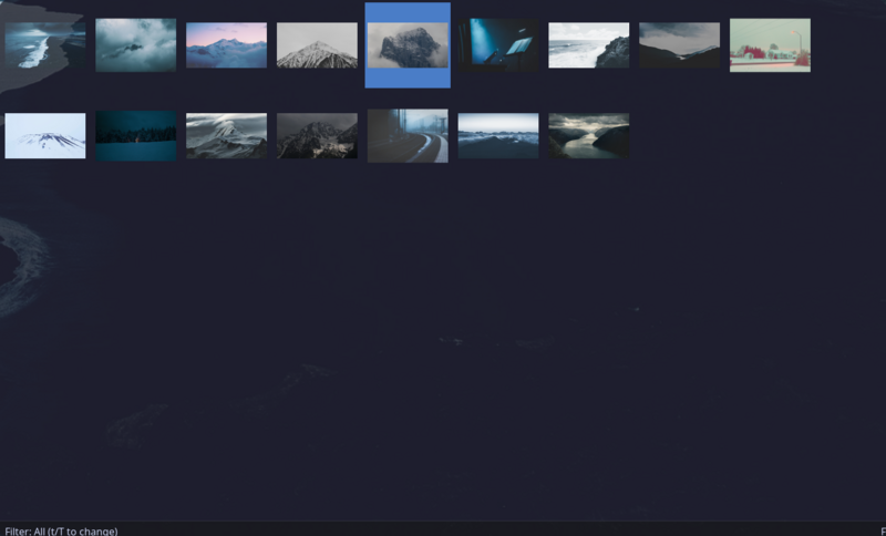 garview gallery mode with thumbnail grid